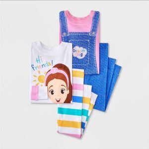 NWT- Toddler Girls' 4pc Snug Fit Ms. Rachel Cotton Pajama Set - Size 3T